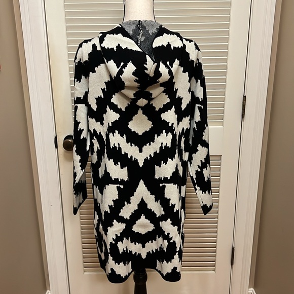 Rain + Rose Hooded Cardigan in Mocha Multi, Size Large, NWT - Picture 14 of 17